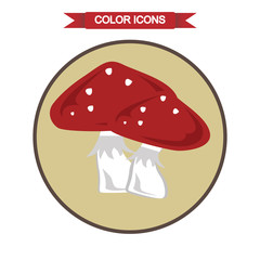 Amanita mushroom icon