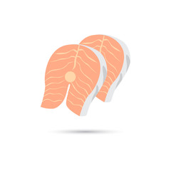Two slice of fish icon