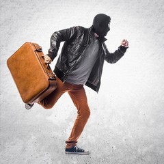 Robber running fast