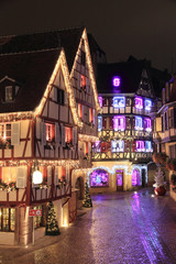 Fototapeta na wymiar Noël en Alsace à Colmar