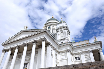 Fototapeta na wymiar Cathedral of St. Nicholas (Cathedral Basilica) in Helsinki
