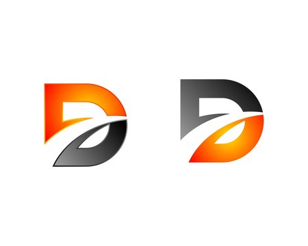 Swoosh D Letter Logo