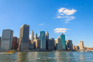 Manhattan Skyline with over Hudson River