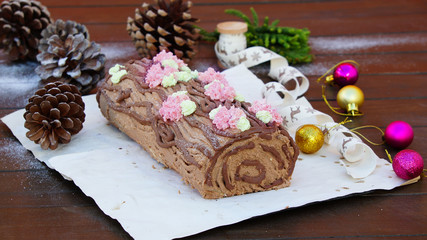 christmas yule log