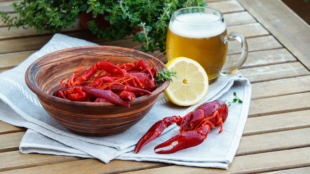 crawfish with beer