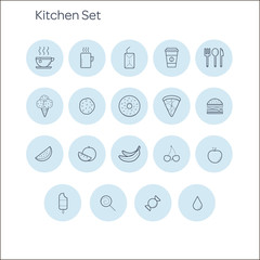 kitchen set icons