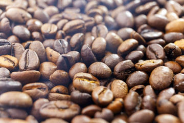 roasted coffee beans, can be used as a background