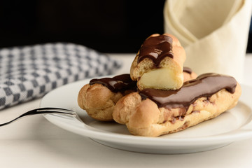 profiteroles with butter cream