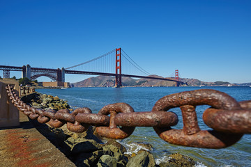 Naklejka premium San Francisco, Golden Gate Bridge 05