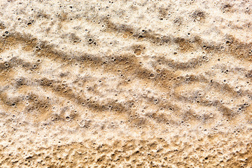 Sand surface after the rain