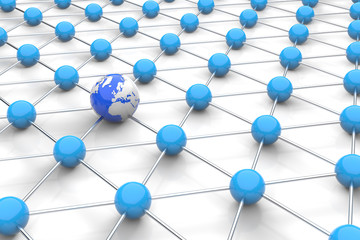 Network / Global / World 3d Concept