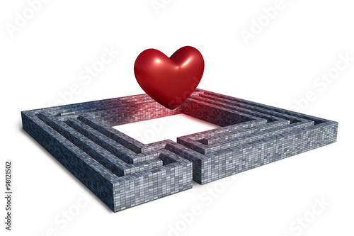 "Herz in Labyrinth" Stockfotos und lizenzfreie Bilder auf Fotolia.com