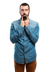 Fototapeta premium Sad man
