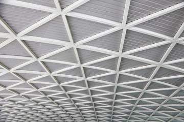 Stock Photo:.Curved reinforced steel roof