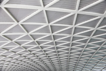 Stock Photo:.Curved reinforced steel roof