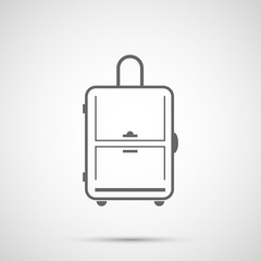 Simple design vector icon travel bag