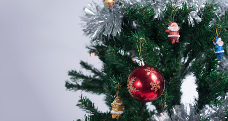 Obraz na płótnie Canvas Christmas tree decorated