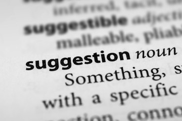 Suggestion