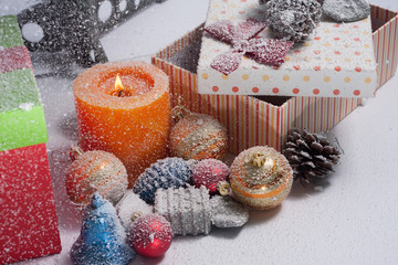 Christmas tree decorated