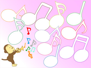 音楽の背景素材