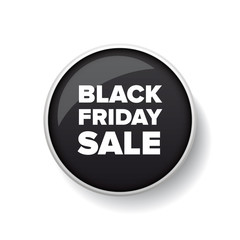 Black Friday Sale button vector