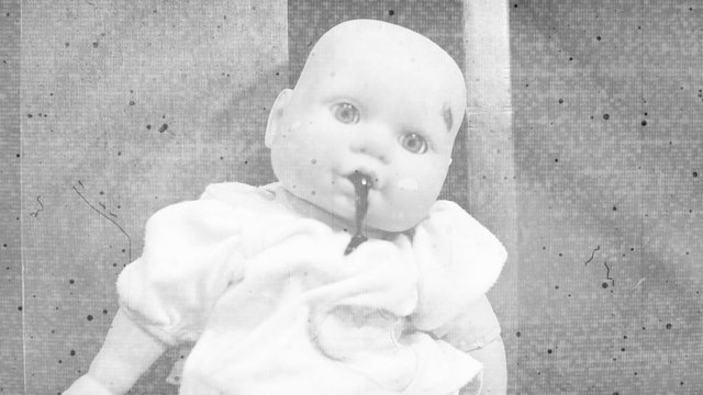 Black and white horror long version flashes clip montage 