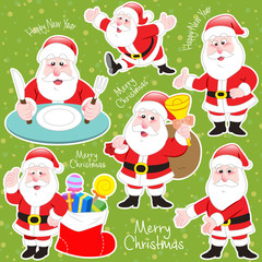 cute cartoon Santa Claus collection