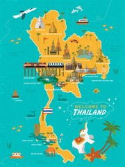 Thailand travel concept poster