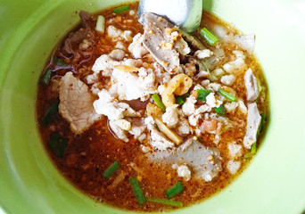 Thai spicy noodle, tom yum soup
