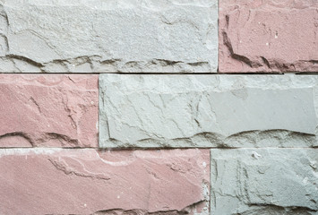 Closeup old stone brick wall texture background