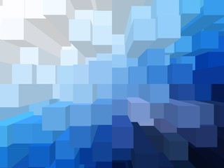 blocks blue abstract background