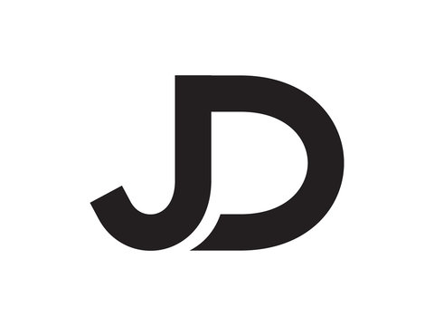 JD Letter Identity Monogram Logo