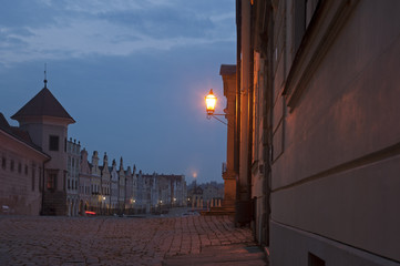 Czech historical  towns in night