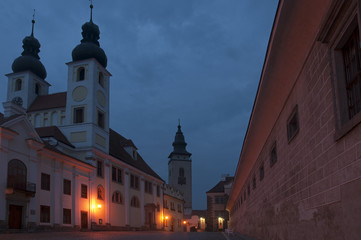 Fototapeta na wymiar Czech historical towns in night
