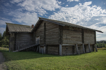 Traditional Russian house on the island of Kizhi,Karelia