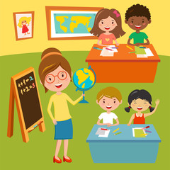 Kids school or baby club lessons