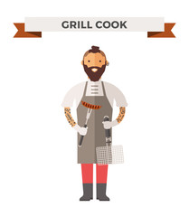 Vector cooking chef vector illustration