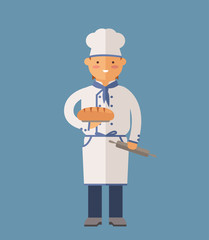 Vector cooking chef vector illustration