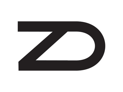 ZD Letter Identity Monogram Logo