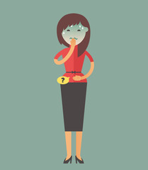 People ill vector illustration