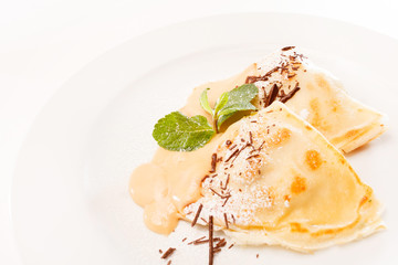 pancakes with ice cream