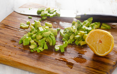 Choped avocado
