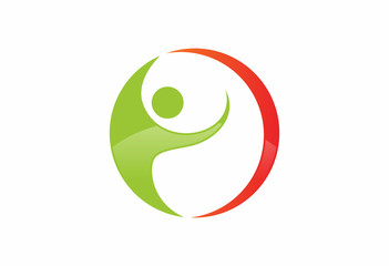 people body building logo