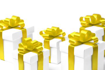 set of gift box isolated