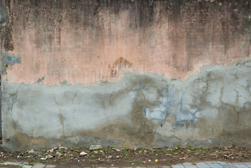Naklejka na ściany i meble Urban street wall with dirty and old background