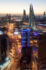 City of Manama at night, Bahrain