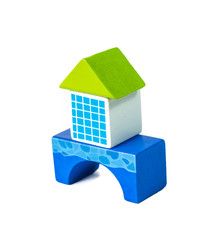 Shape toy with isolated white background