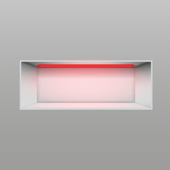 Fototapeta premium Gray niche for presentations 