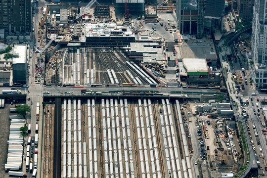 New York Penn Station Aerial View