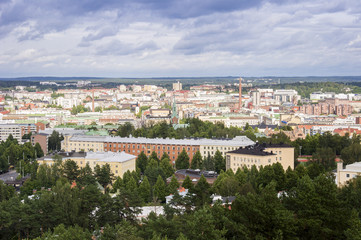 Fototapeta na wymiar Tampere panorama, Hame Region, Finland